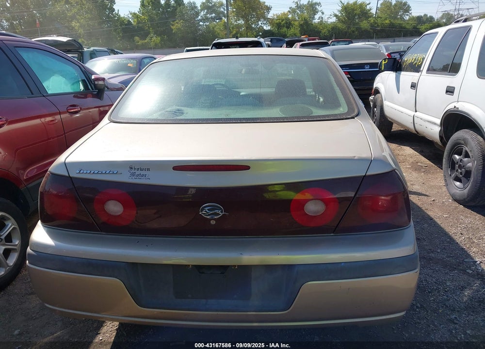 2004 CHEVROLET IMPALA VIN: 2G1WF55E749197635