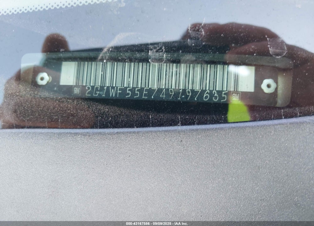 2004 CHEVROLET IMPALA VIN: 2G1WF55E749197635