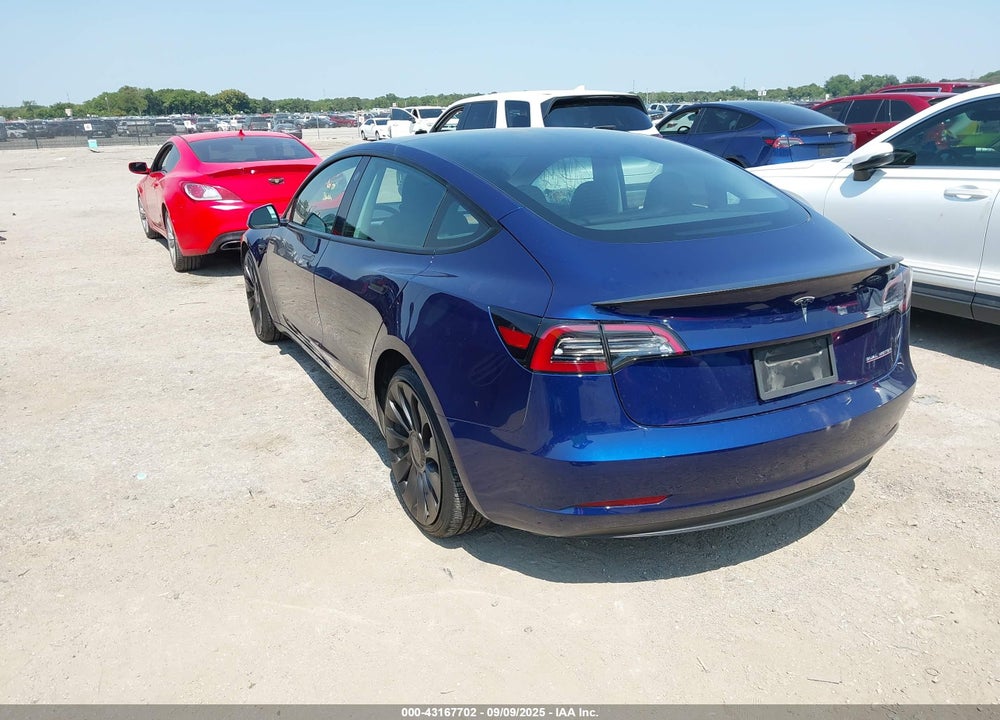 2023 TESLA MODEL 3 PERFORMANCE DUAL MOTOR ALL-WHEEL DRIVE VIN: 5YJ3E1EC0PF628336