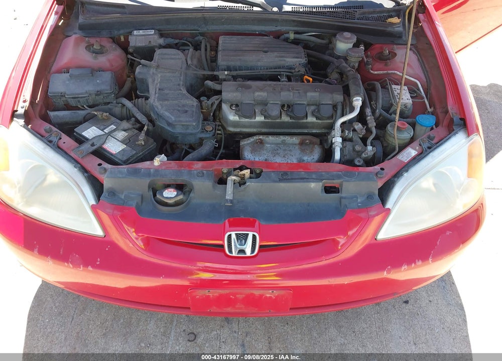 2001 HONDA CIVIC EX VIN: 1HGEM21931L014592
