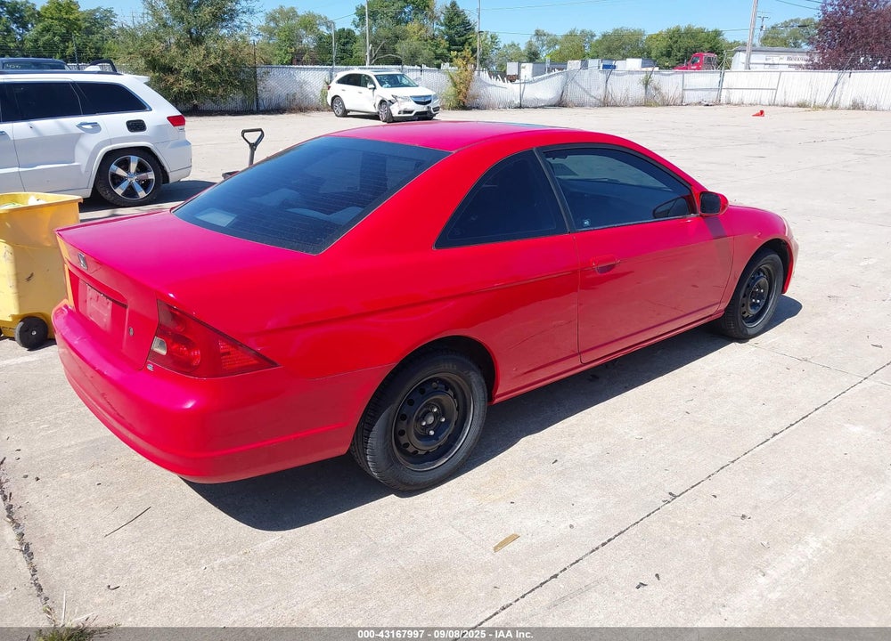 2001 HONDA CIVIC EX VIN: 1HGEM21931L014592