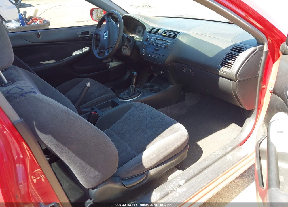 2001 HONDA CIVIC EX VIN: 1HGEM21931L014592