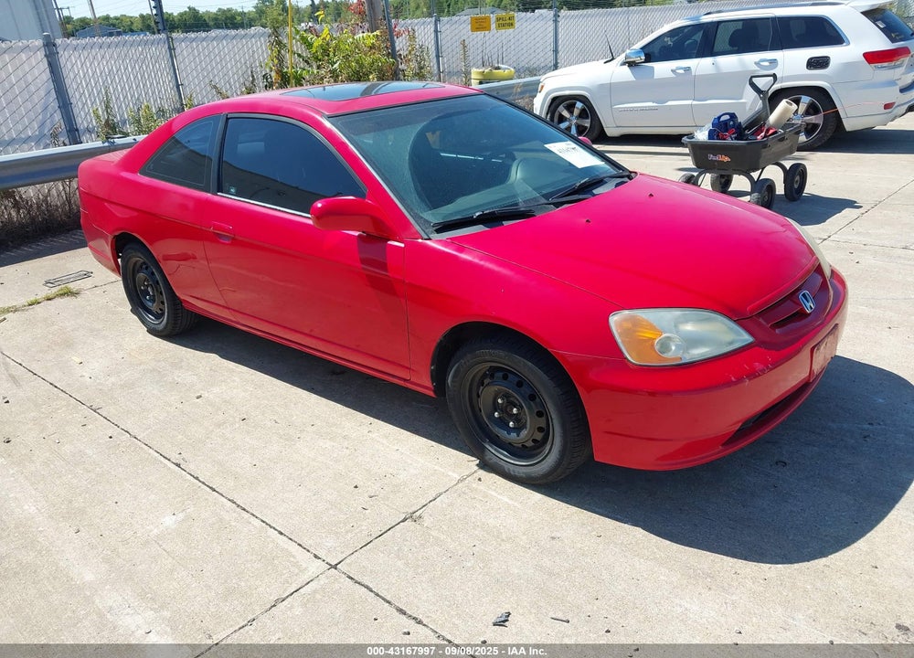 2001 HONDA CIVIC EX VIN: 1HGEM21931L014592