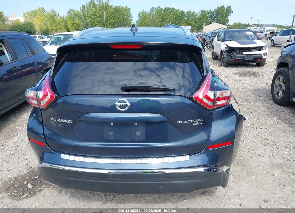 2017 NISSAN MURANO PLATINUM VIN: 5N1AZ2MH3HN152872