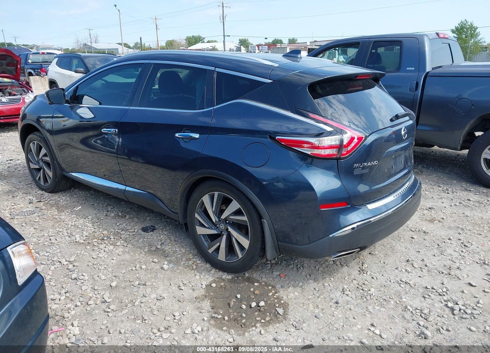 2017 NISSAN MURANO PLATINUM VIN: 5N1AZ2MH3HN152872