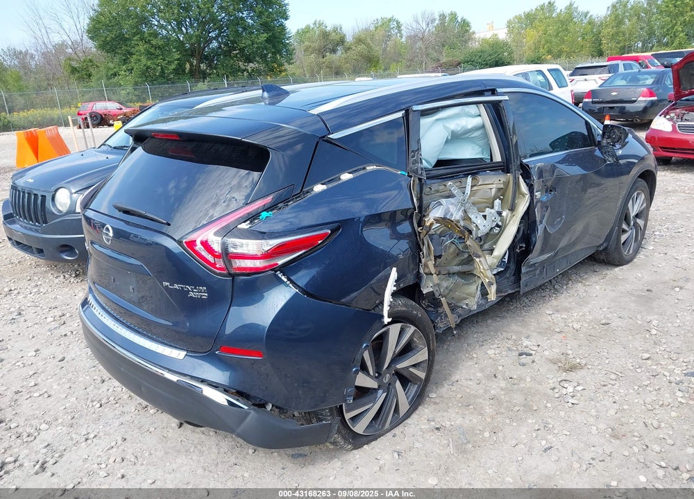 2017 NISSAN MURANO PLATINUM VIN: 5N1AZ2MH3HN152872