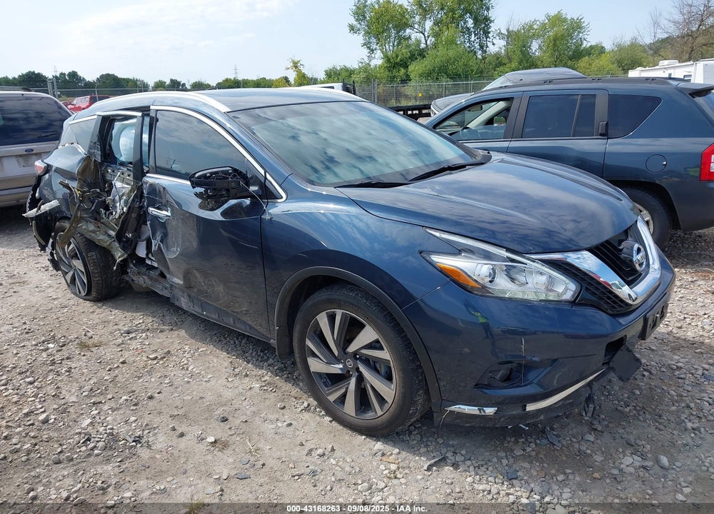 2017 NISSAN MURANO PLATINUM VIN: 5N1AZ2MH3HN152872