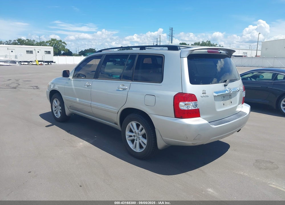 2006 TOYOTA HIGHLANDER HYBRID V6 VIN: JTEDW21A160003268