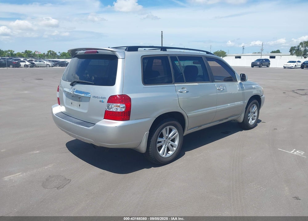 2006 TOYOTA HIGHLANDER HYBRID V6 VIN: JTEDW21A160003268