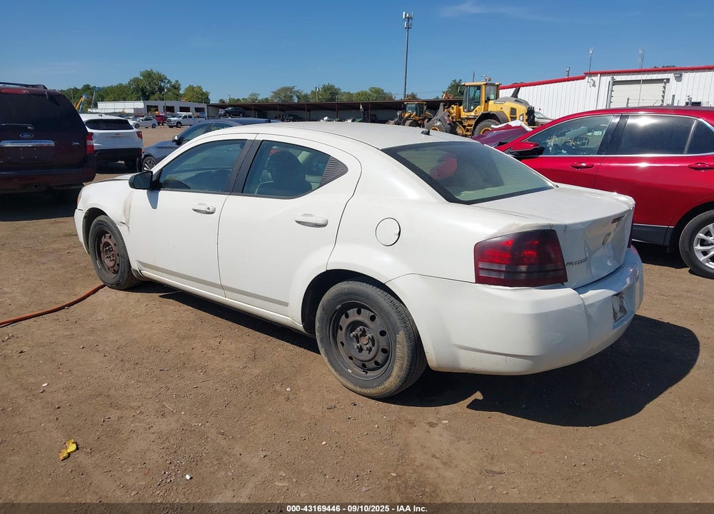 2008 DODGE AVENGER SE VIN: 1B3LC46K38N631362