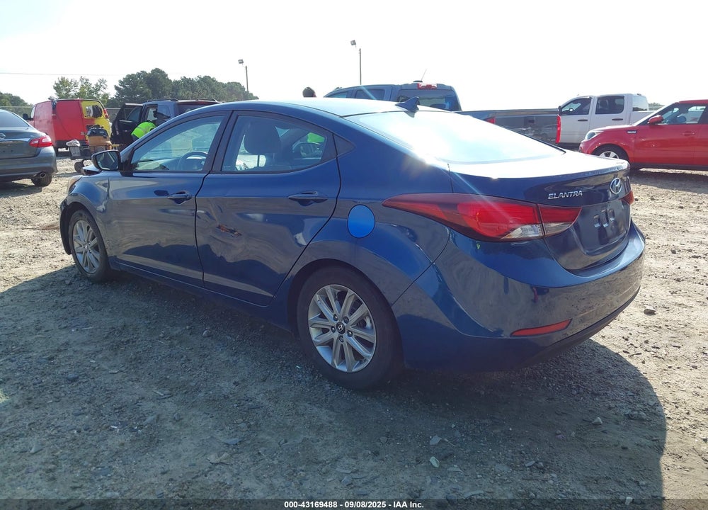 2015 HYUNDAI ELANTRA SE VIN: KMHDH4AEXFU221758