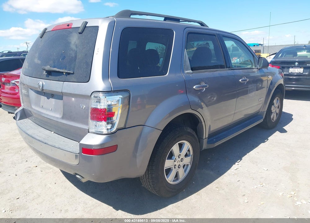 2008 MERCURY MARINER V6 VIN: 4M2CU81148KJ21924
