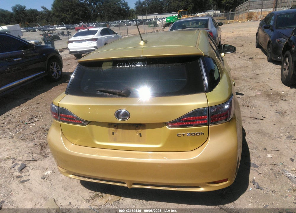 2012 LEXUS CT 200H VIN: JTHKD5BH5C2061882