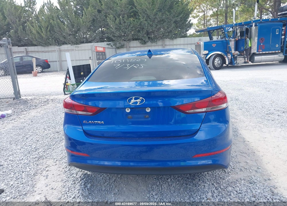 2018 HYUNDAI ELANTRA SEL VIN: KMHD84LF0JU625764