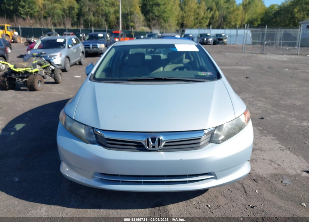 2012 HONDA CIVIC VIN: 2HGFB2F51CH509924