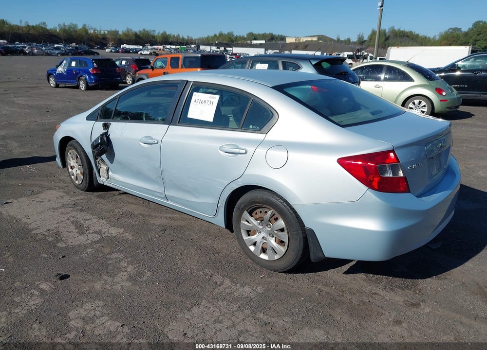 2012 HONDA CIVIC VIN: 2HGFB2F51CH509924