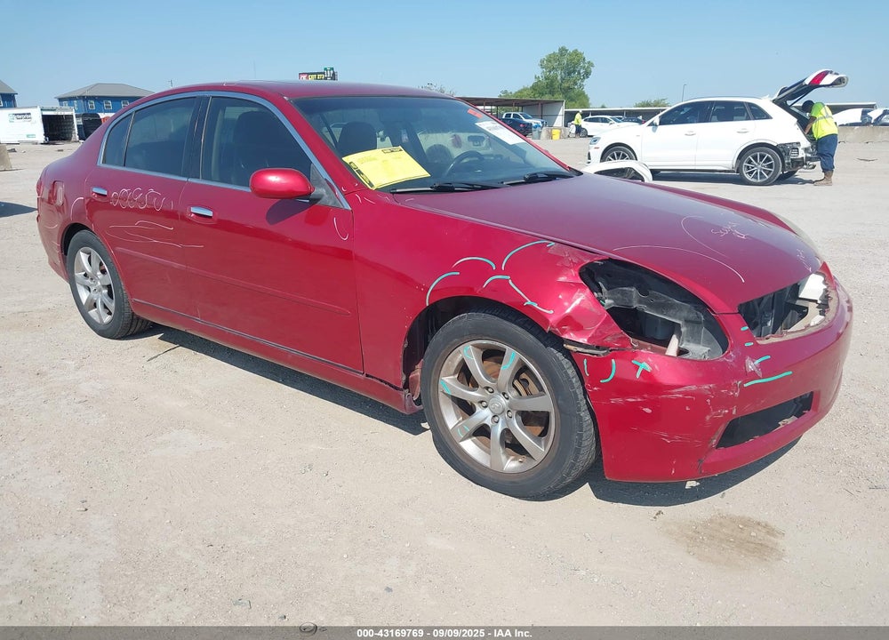 2006 INFINITI G35 VIN: JNKCV51EX6M512600