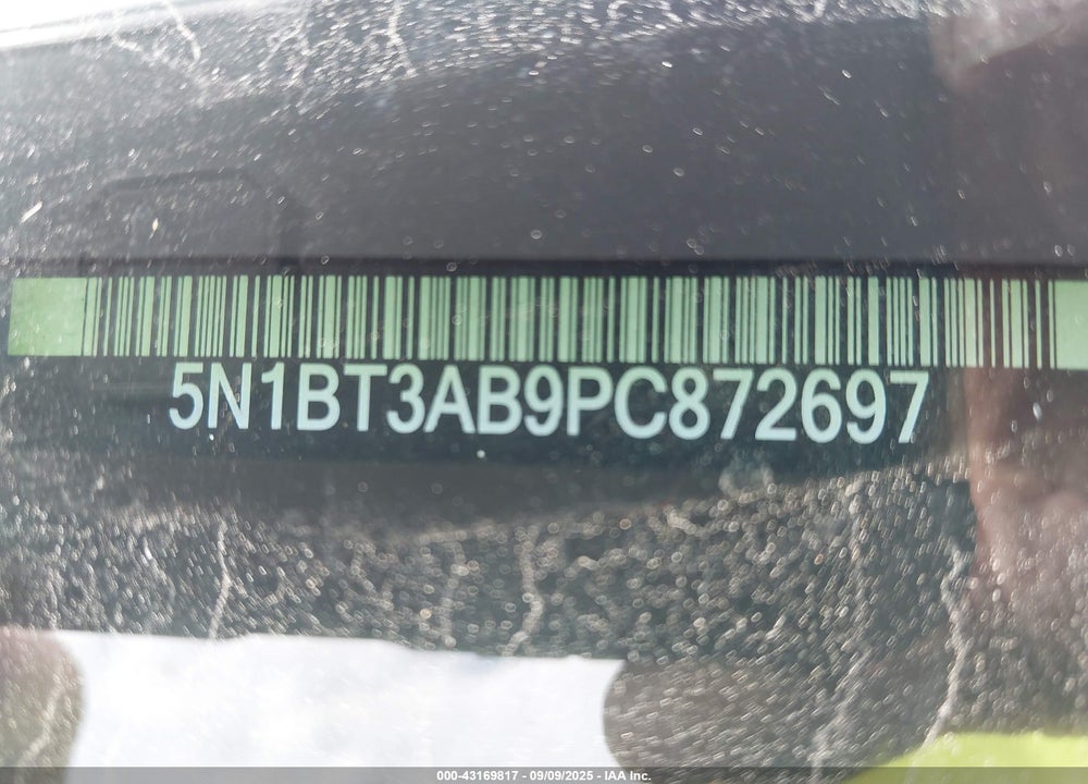 2023 NISSAN ROGUE VIN: 5N1BT3AB9PC872697