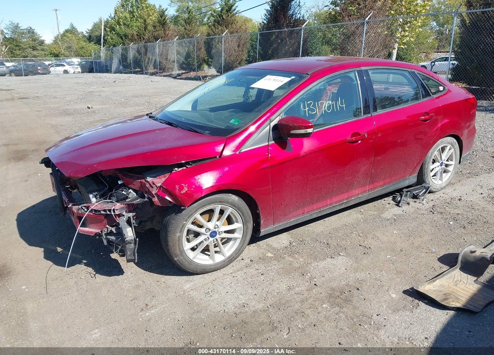 2016 FORD FOCUS VIN: 1FADP3F29GL336316