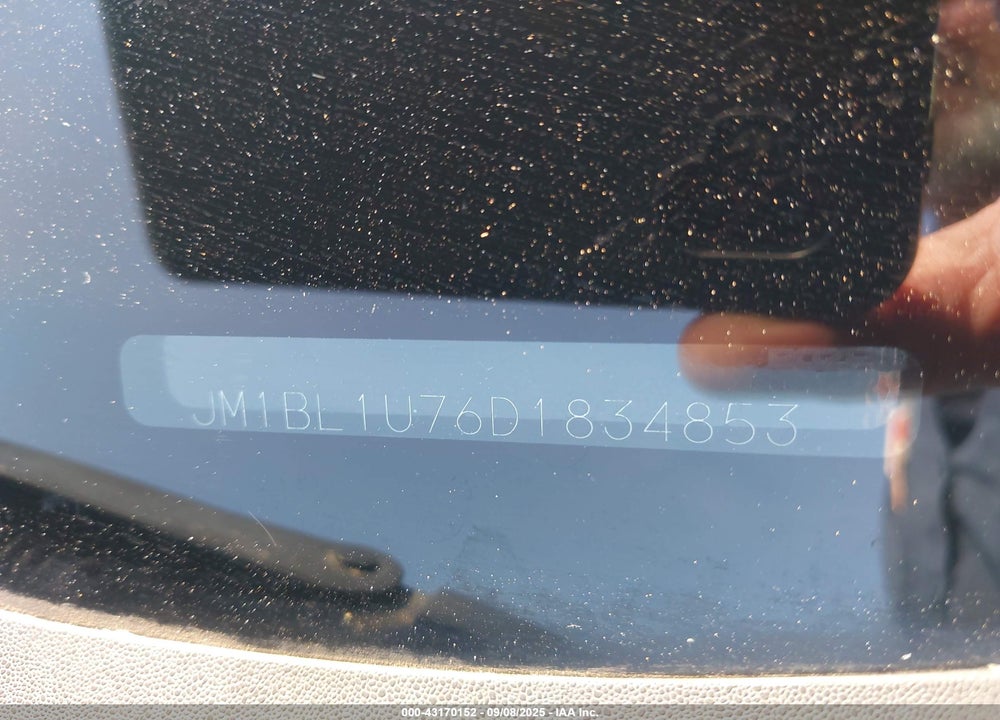 2013 MAZDA 3 VIN: JM1BL1U76D1834853