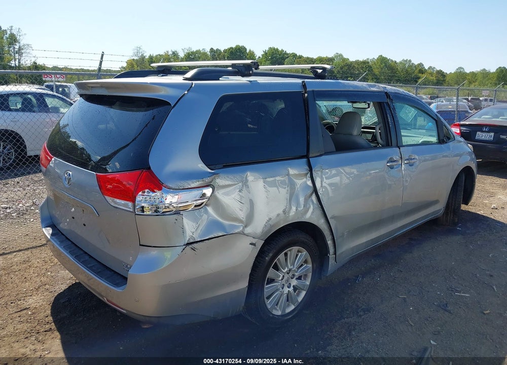 2014 TOYOTA SIENNA XLE 7 PASSENGER VIN: 5TDDK3DC5ES076299
