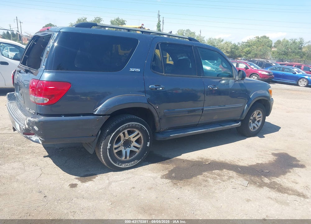 2005 TOYOTA SEQUOIA SR5 V8 VIN: 5TDBT44A65S247053