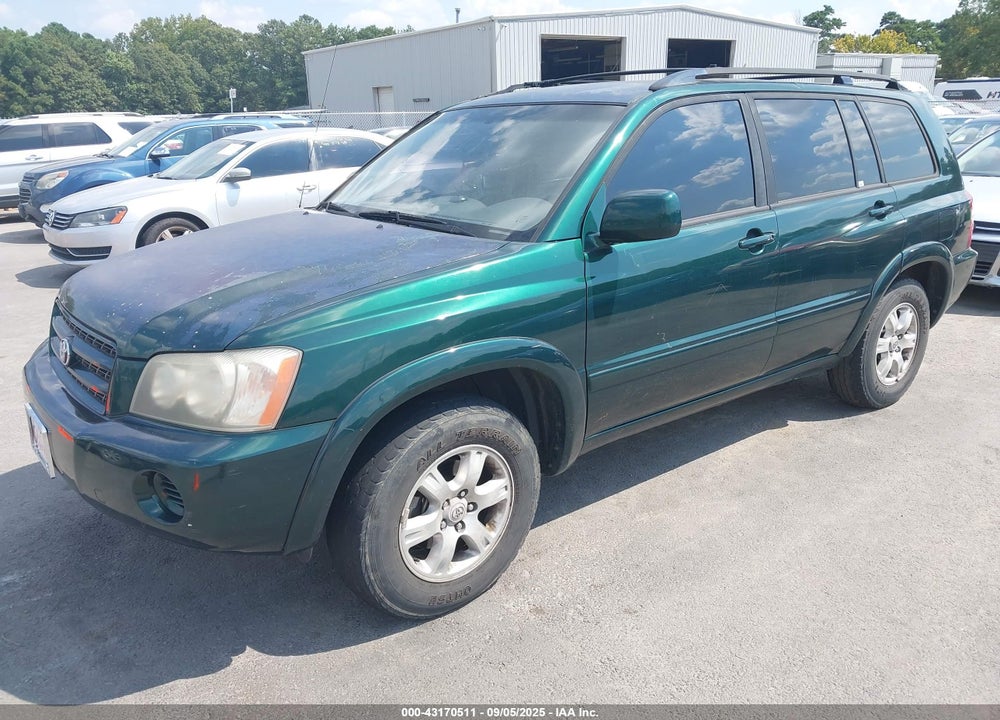 2001 TOYOTA HIGHLANDER V6 VIN: JTEGF21A610011369