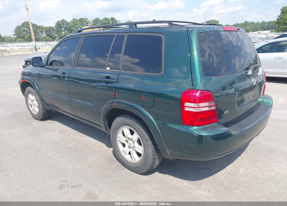 2001 TOYOTA HIGHLANDER V6 VIN: JTEGF21A610011369