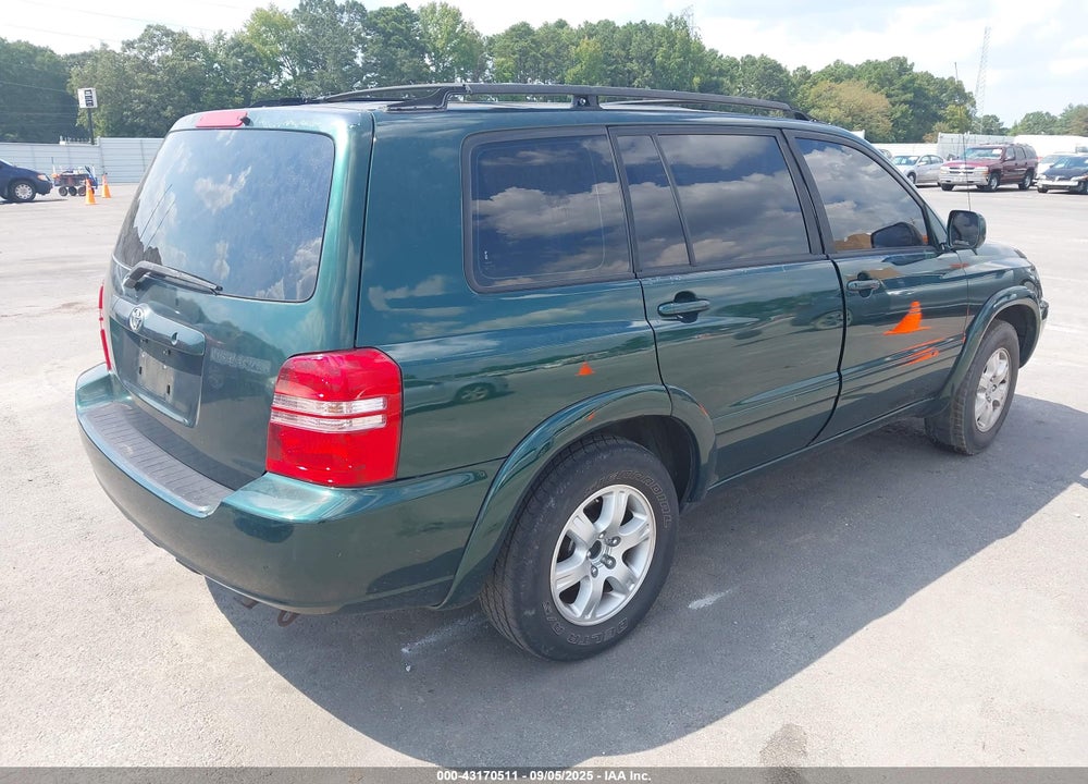 2001 TOYOTA HIGHLANDER V6 VIN: JTEGF21A610011369
