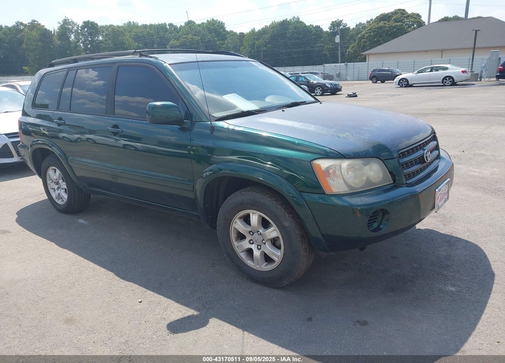 2001 TOYOTA HIGHLANDER V6 VIN: JTEGF21A610011369