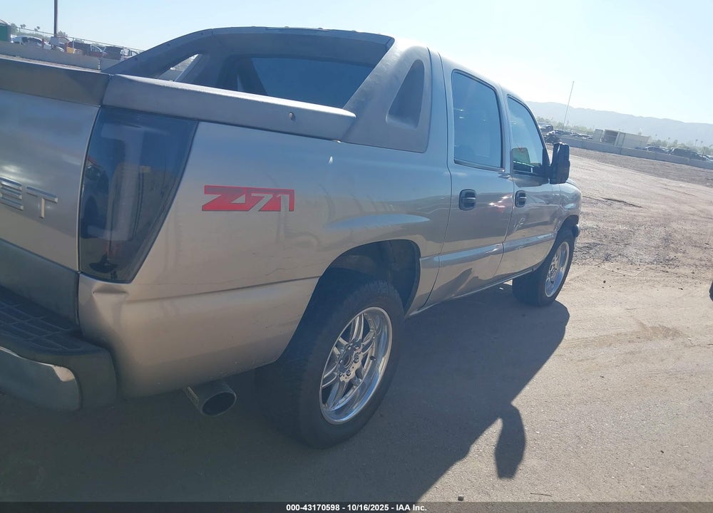 2003 CHEVROLET AVALANCHE 1500 VIN: 3GNEK13T63G253889