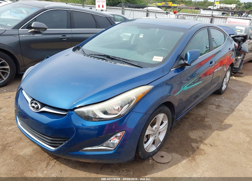 2016 HYUNDAI ELANTRA VIN: KMHDH4AE5GU608901