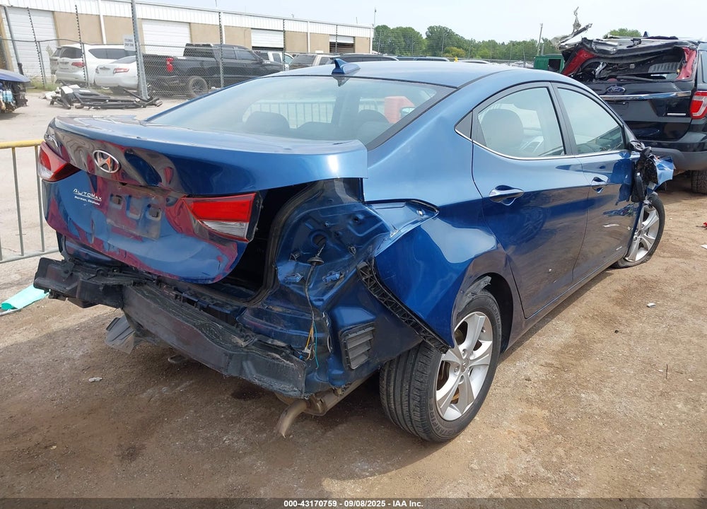2016 HYUNDAI ELANTRA VIN: KMHDH4AE5GU608901