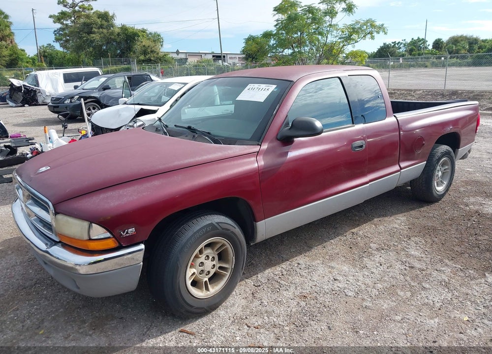 2000 DODGE DAKOTA SLT/SPORT VIN: 1B7GL22X9YS737189
