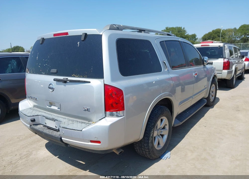 2008 NISSAN ARMADA SE VIN: 5N1AA08DX8N612628