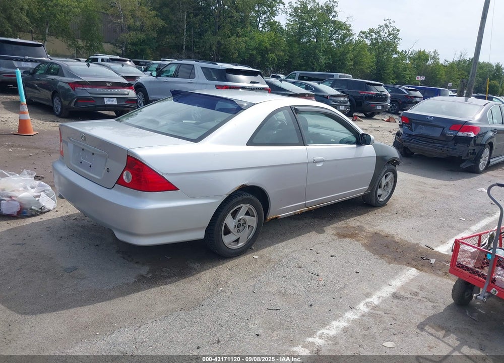 2001 HONDA CIVIC EX VIN: 1HGEM21941L111719
