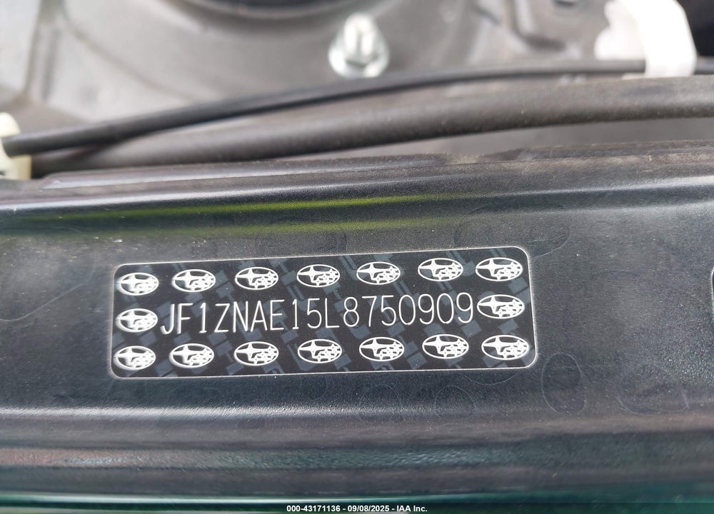 2020 TOYOTA 86 HAKONE EDITION VIN: JF1ZNAE15L8750909