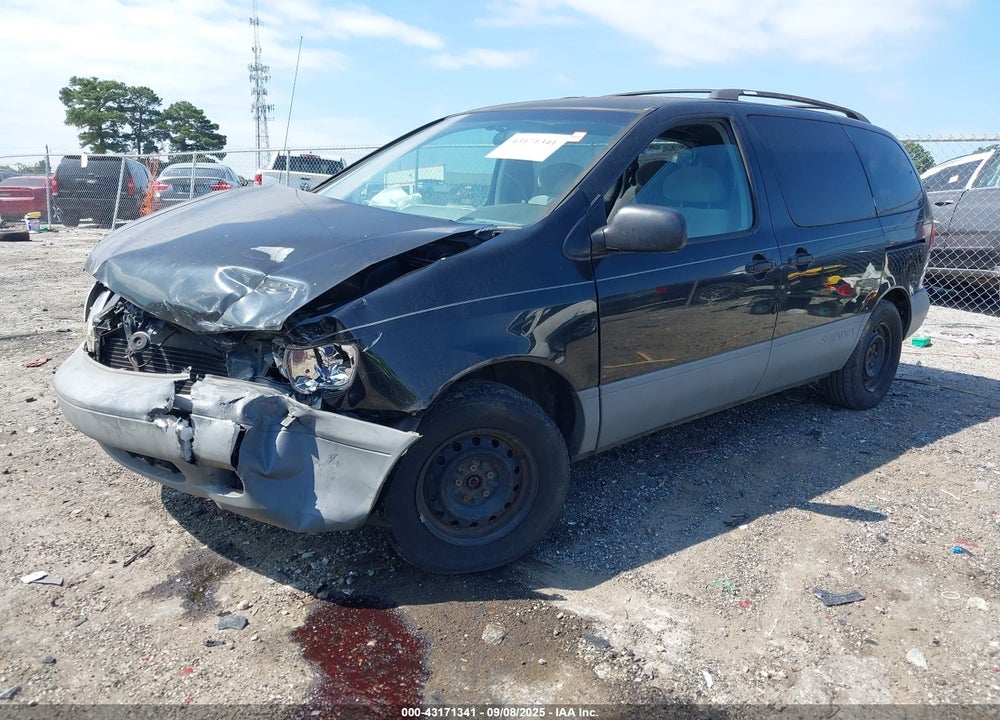 2000 TOYOTA SIENNA LE VIN: 4T3ZF13C6YU244793