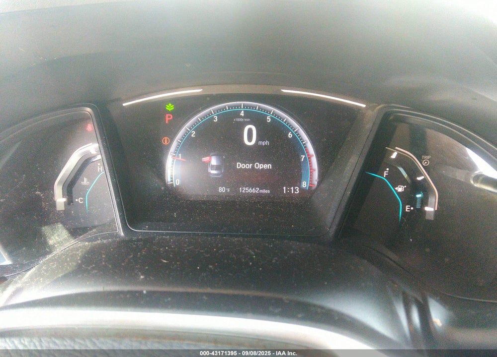 2019 HONDA CIVIC VIN: 2HGFC2F61KH575281