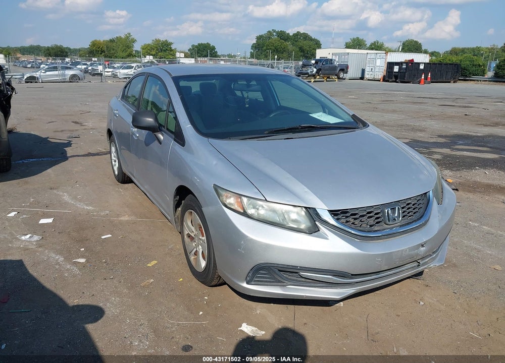 2013 HONDA CIVIC LX VIN: 19XFB2F59DE228336