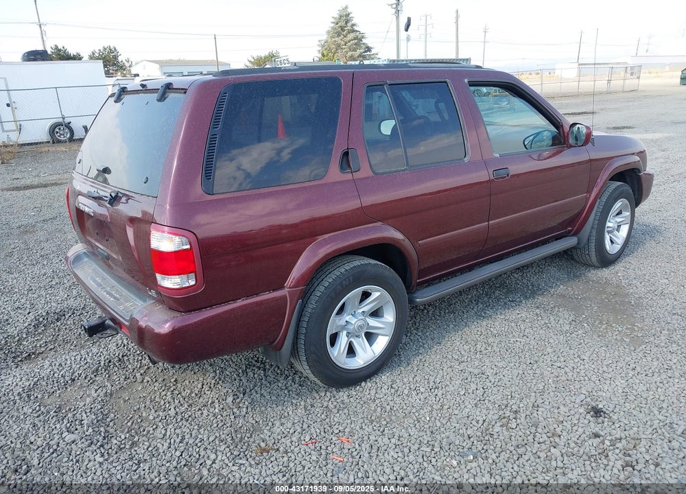 2003 NISSAN PATHFINDER LE VIN: JN8DR09YX3W823198