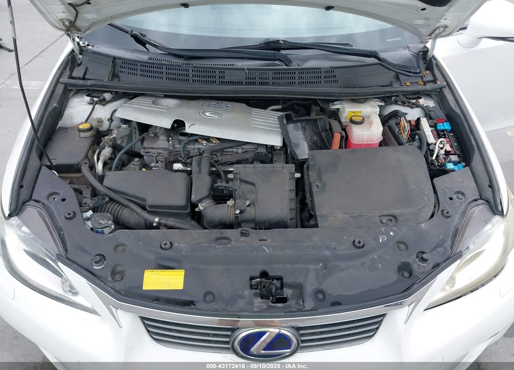 2011 LEXUS CT 200H PREMIUM VIN: JTHKD5BH6B2037329