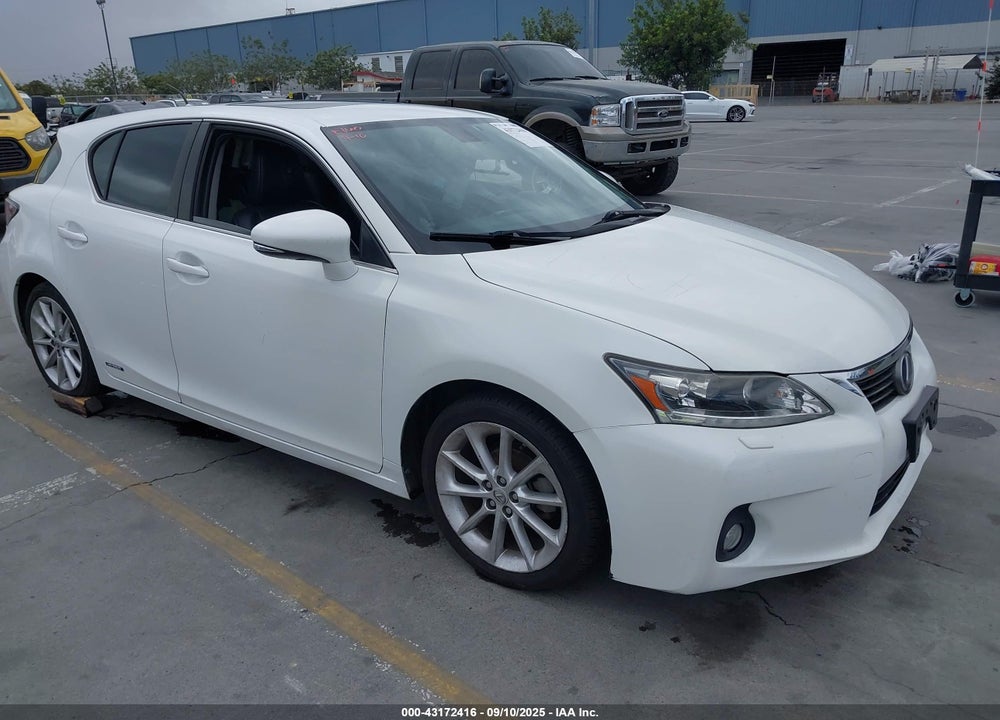 2011 LEXUS CT 200H PREMIUM VIN: JTHKD5BH6B2037329