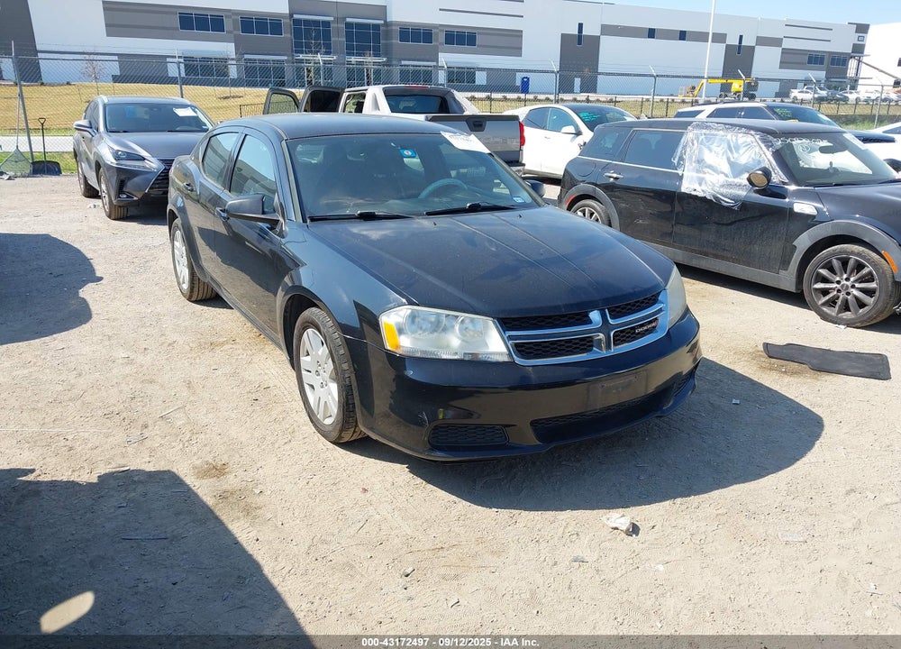 2012 DODGE AVENGER SE VIN: 1C3CDZAB1CN294543