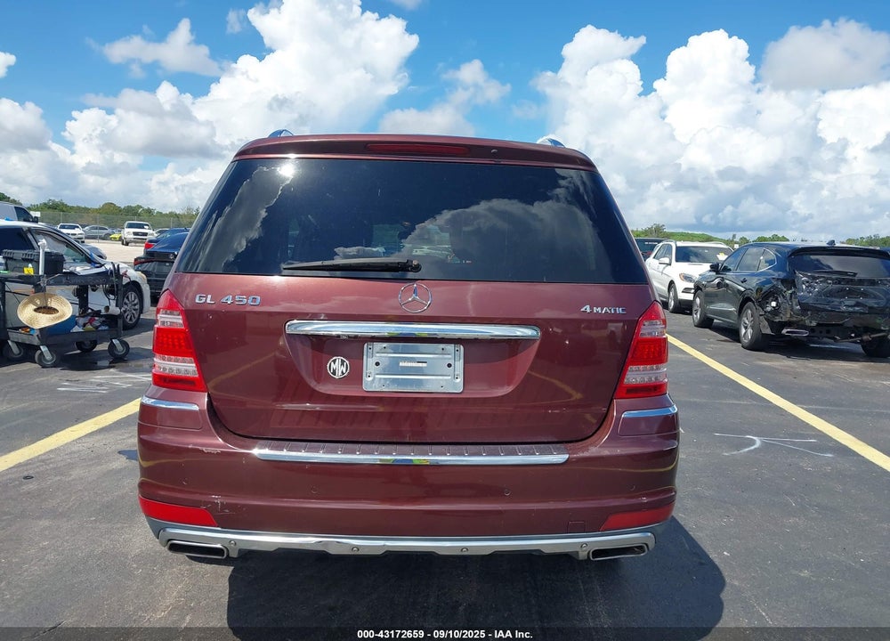 2010 MERCEDES-BENZ GL 450 4MATIC VIN: 4JGBF7BE6AA596702