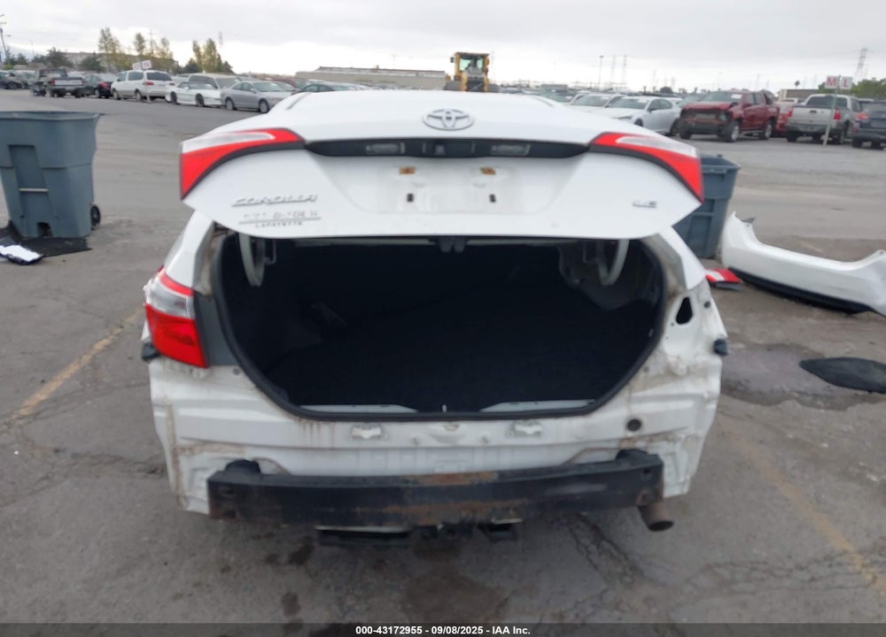2014 TOYOTA COROLLA LE VIN: 5YFBURHE4EP086895