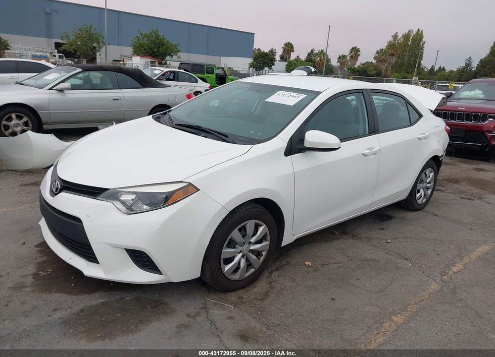 2014 TOYOTA COROLLA LE VIN: 5YFBURHE4EP086895