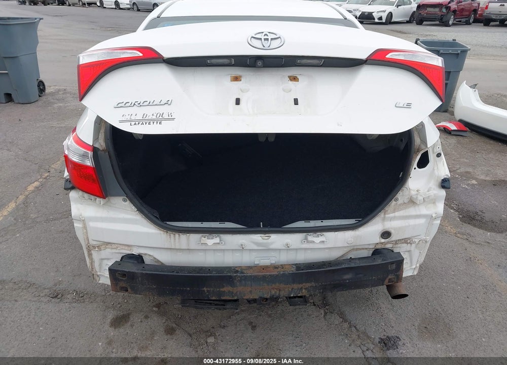 2014 TOYOTA COROLLA LE VIN: 5YFBURHE4EP086895