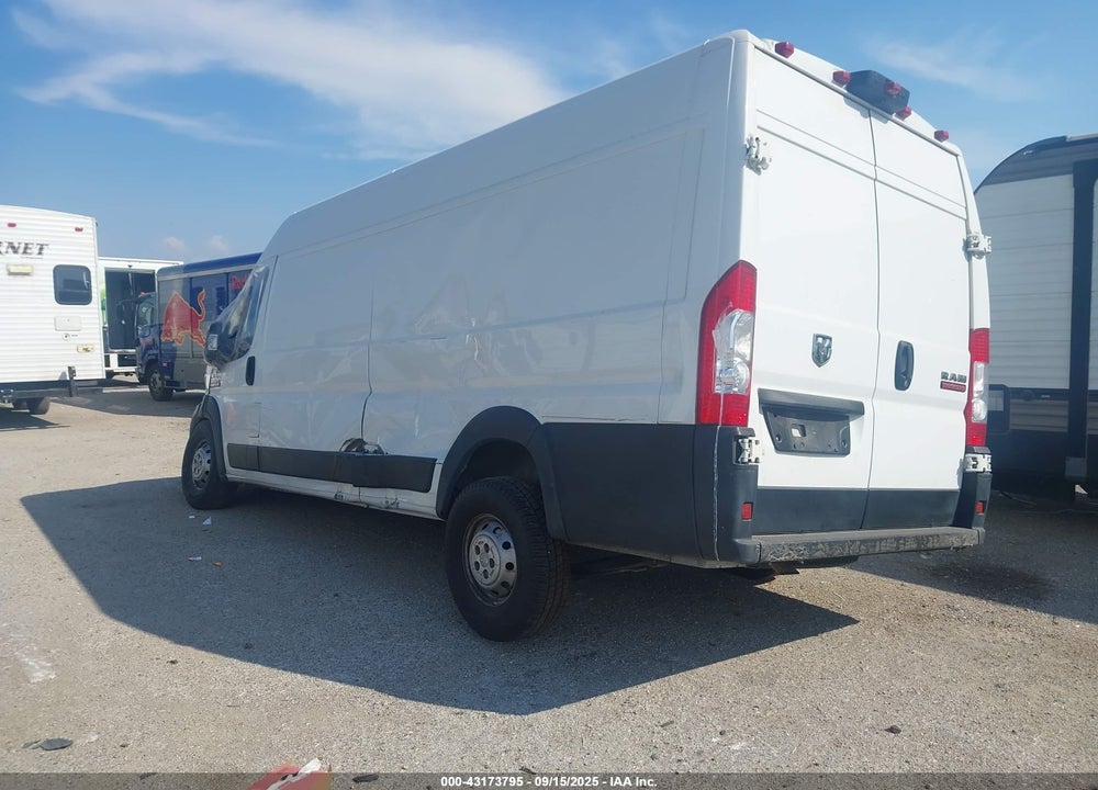 2022 RAM PROMASTER 3500 CARGO VAN HIGH ROOF 159 WB EXT VIN: 3C6MRVJG4NE120745