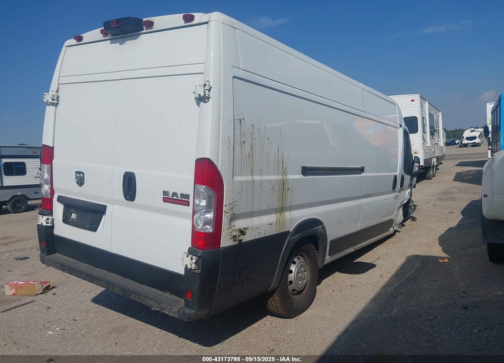 2022 RAM PROMASTER 3500 CARGO VAN HIGH ROOF 159 WB EXT VIN: 3C6MRVJG4NE120745